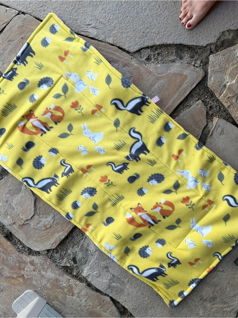Guinea Pig Midwest Fleece Cage Liner 24”x 47” Reusable New Flowers yellow